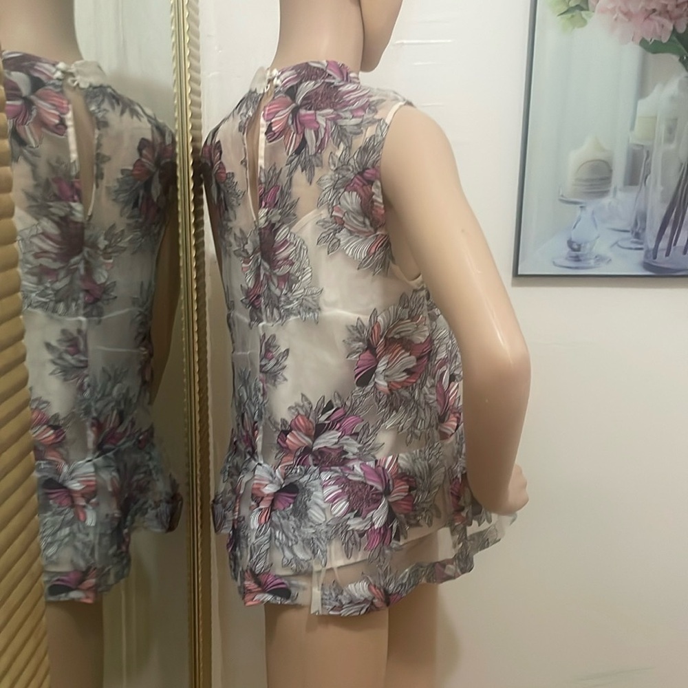 Moulinette Soeurs Pink and Cream Blouse - Picture 5 of 10